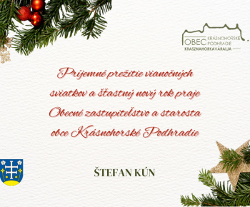 Aktuality / Vianočný príhovor  - foto