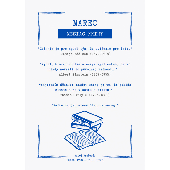 Marec – mesiac knihy