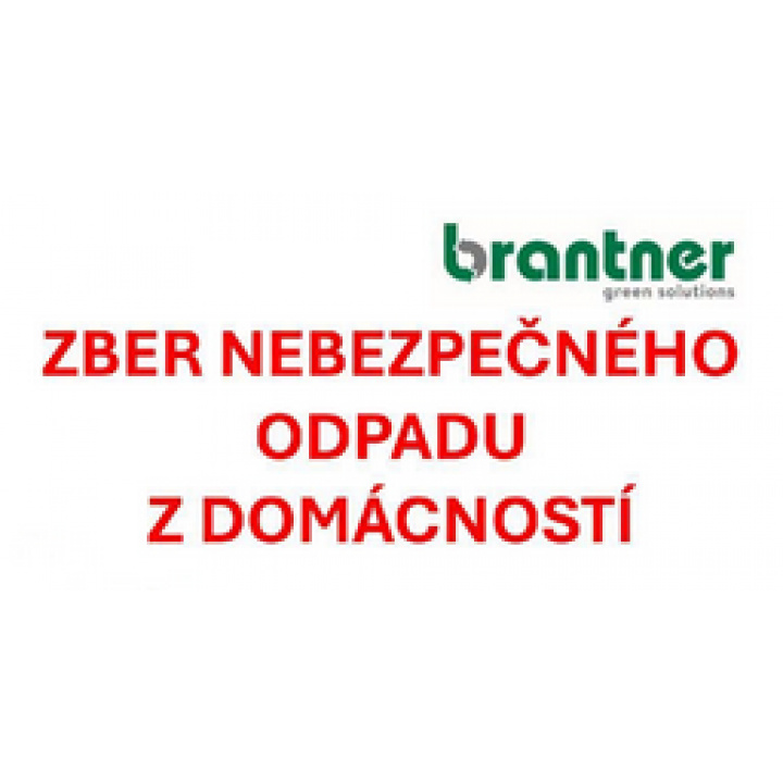 OZNAM O ZBERE NEBEZPEČNÉHO ODPADU