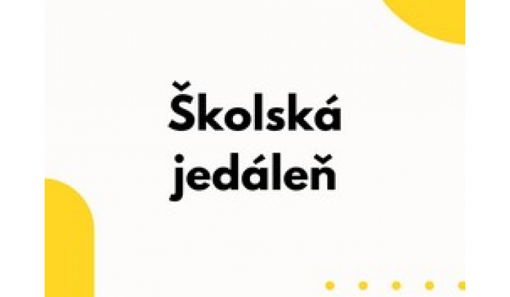 Oznam školskej jedálne