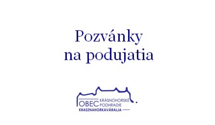 Pozvánky na podujatia