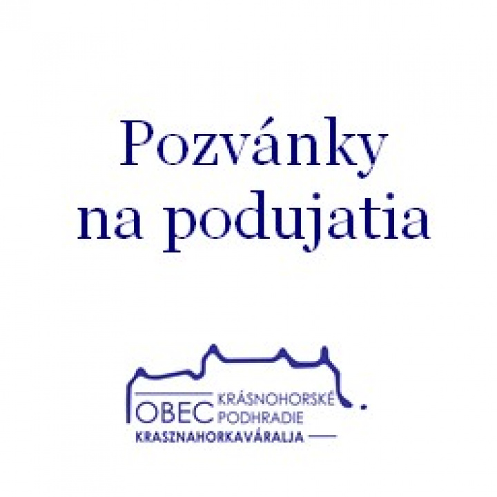 Pozvánky na podujatia