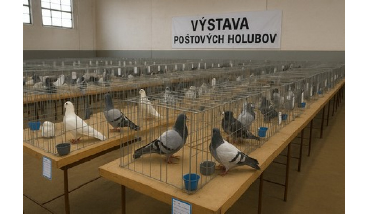 Výstava poštových holubov